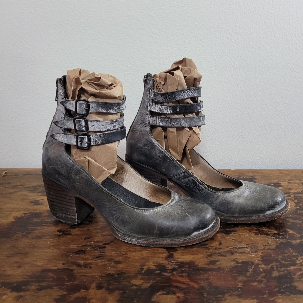 FREEBIRD RANDI Stylish Blackish Gray Women's Heeled Shoes 8